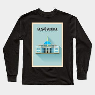 Astana city poster Long Sleeve T-Shirt